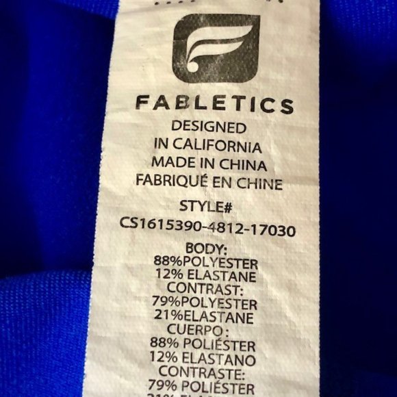 Fabletics Navassa PowerHold Capri Leggings - Blue Black - S - Picture 10 of 12